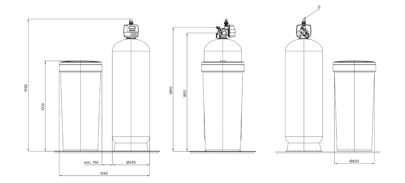 Ecosoft PowerSoft 2000 commercial water softener