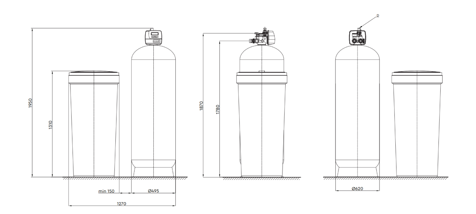 Ecosoft PowerSoft 2500 commercial water softener