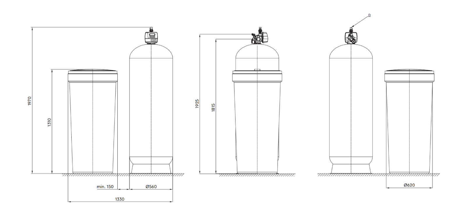 Ecosoft BasicSoft 2000 commercial water softener