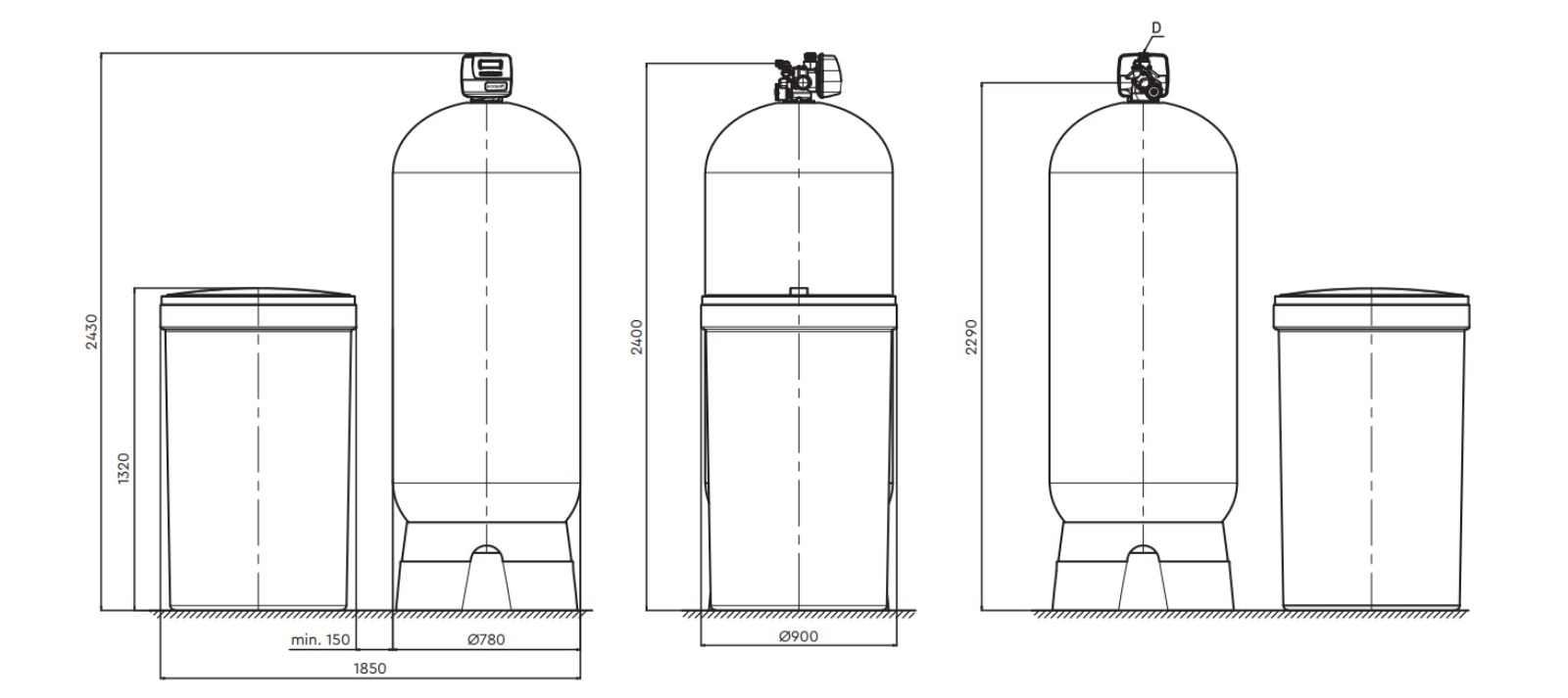 Ecosoft PowerSoft 5500 commercial water softener