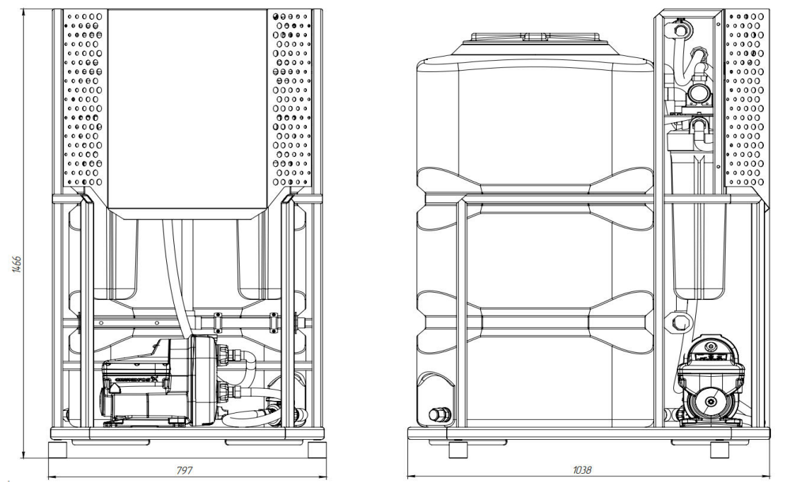 Ecosoft Smart Water Keeper 500 liter water tank