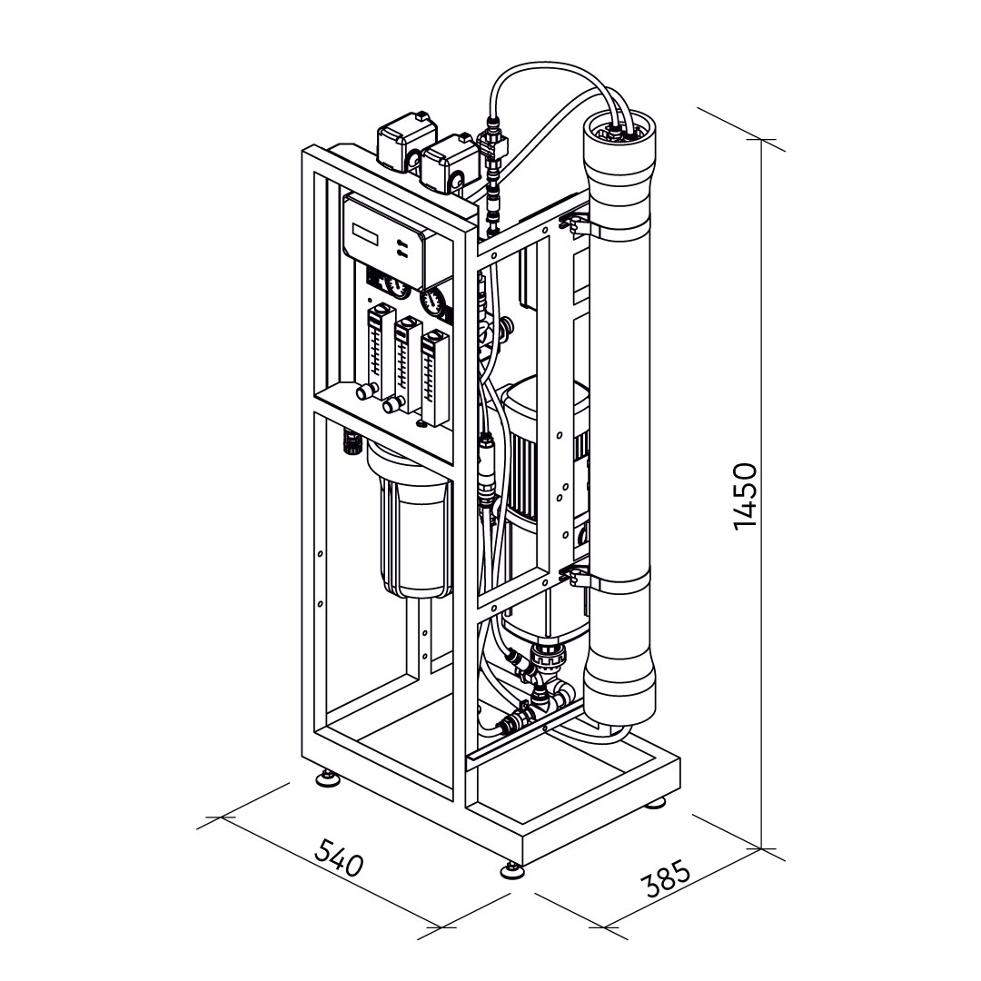 MO6500 4" RO system