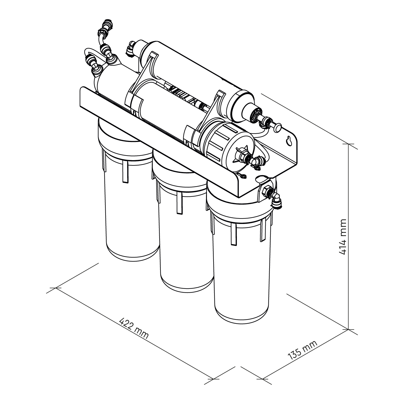 STANDARD PRO reverse osmosis filter with mineralization