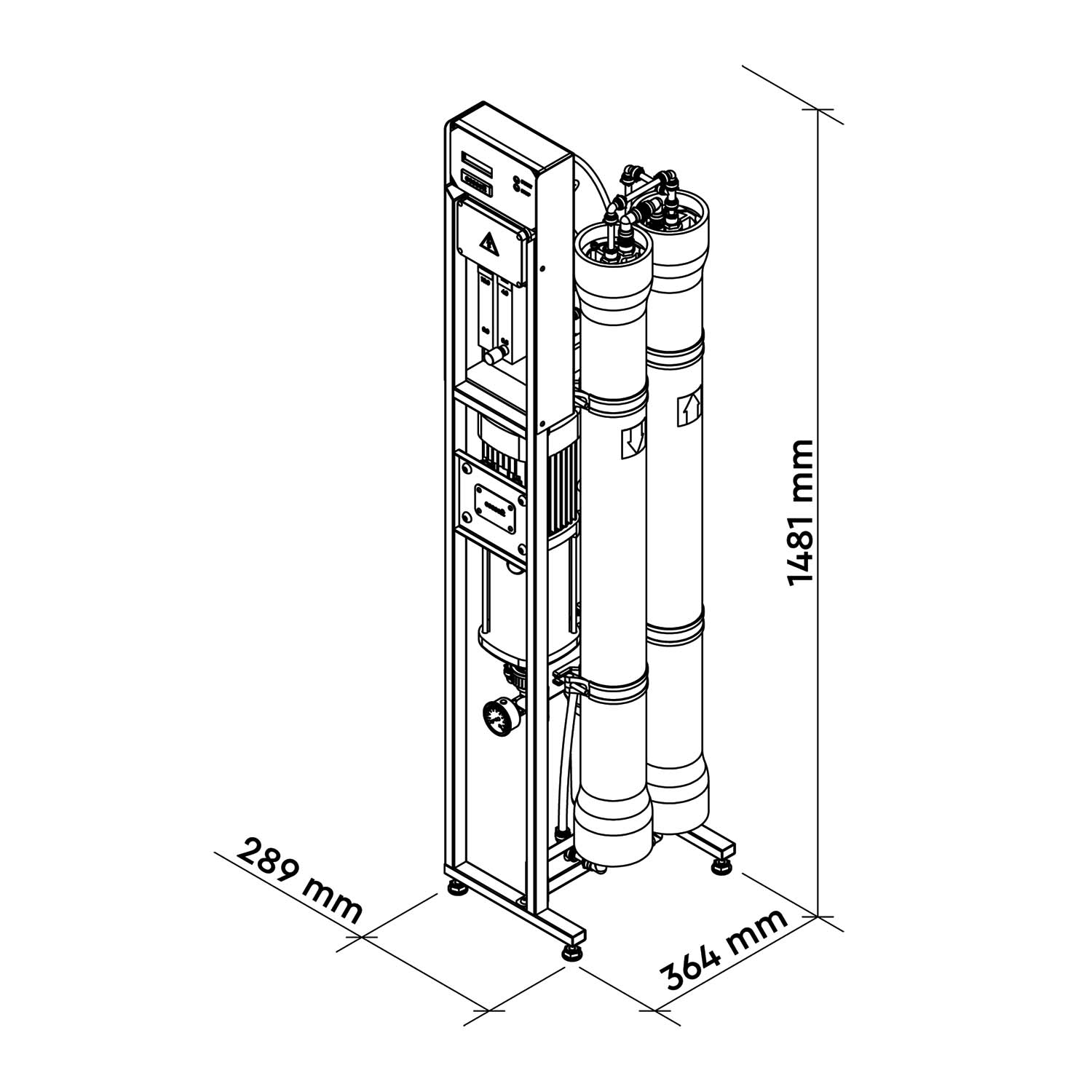 MO10000 4" RO system