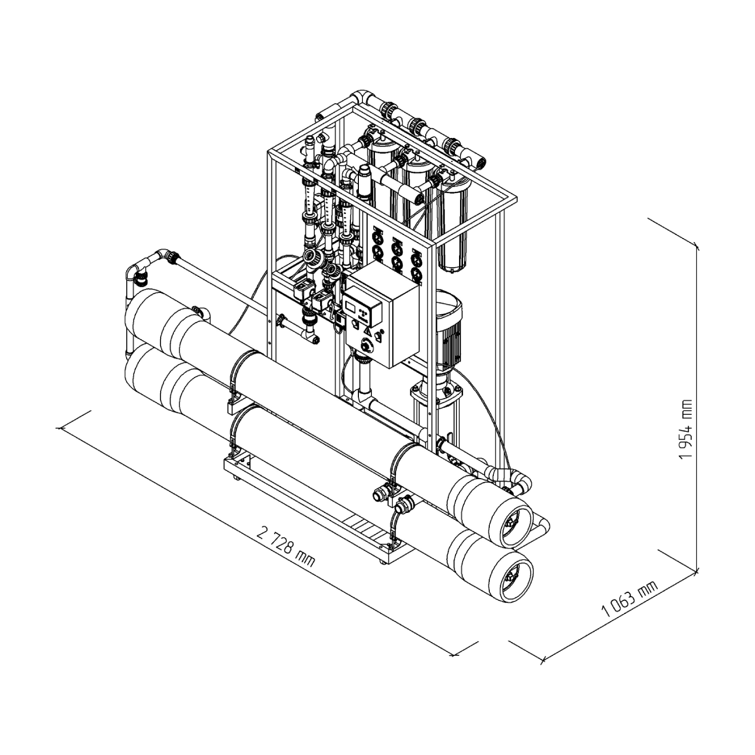 INOX MO4 loT advanced 8” RO System