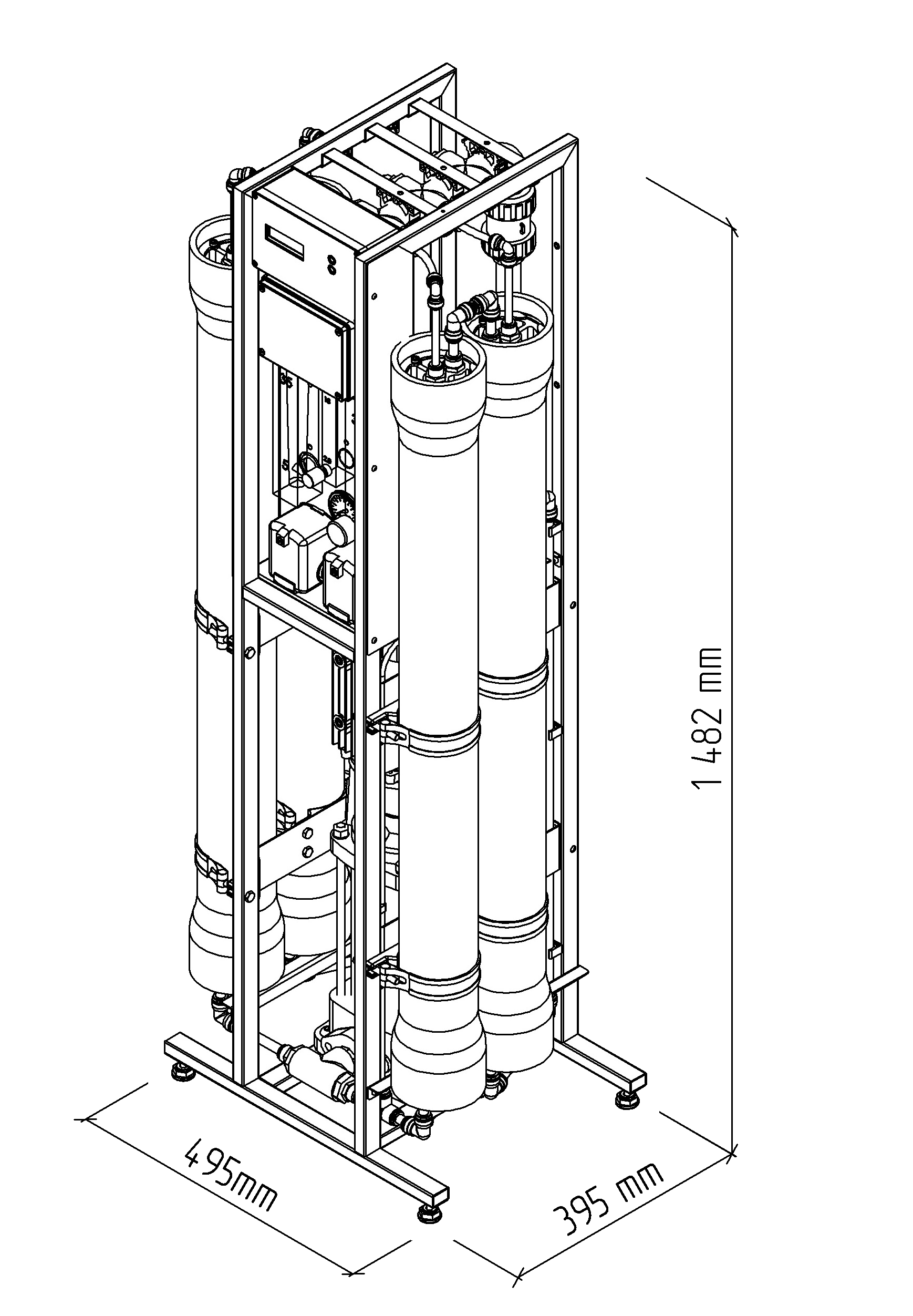 MO20000 4" RO system