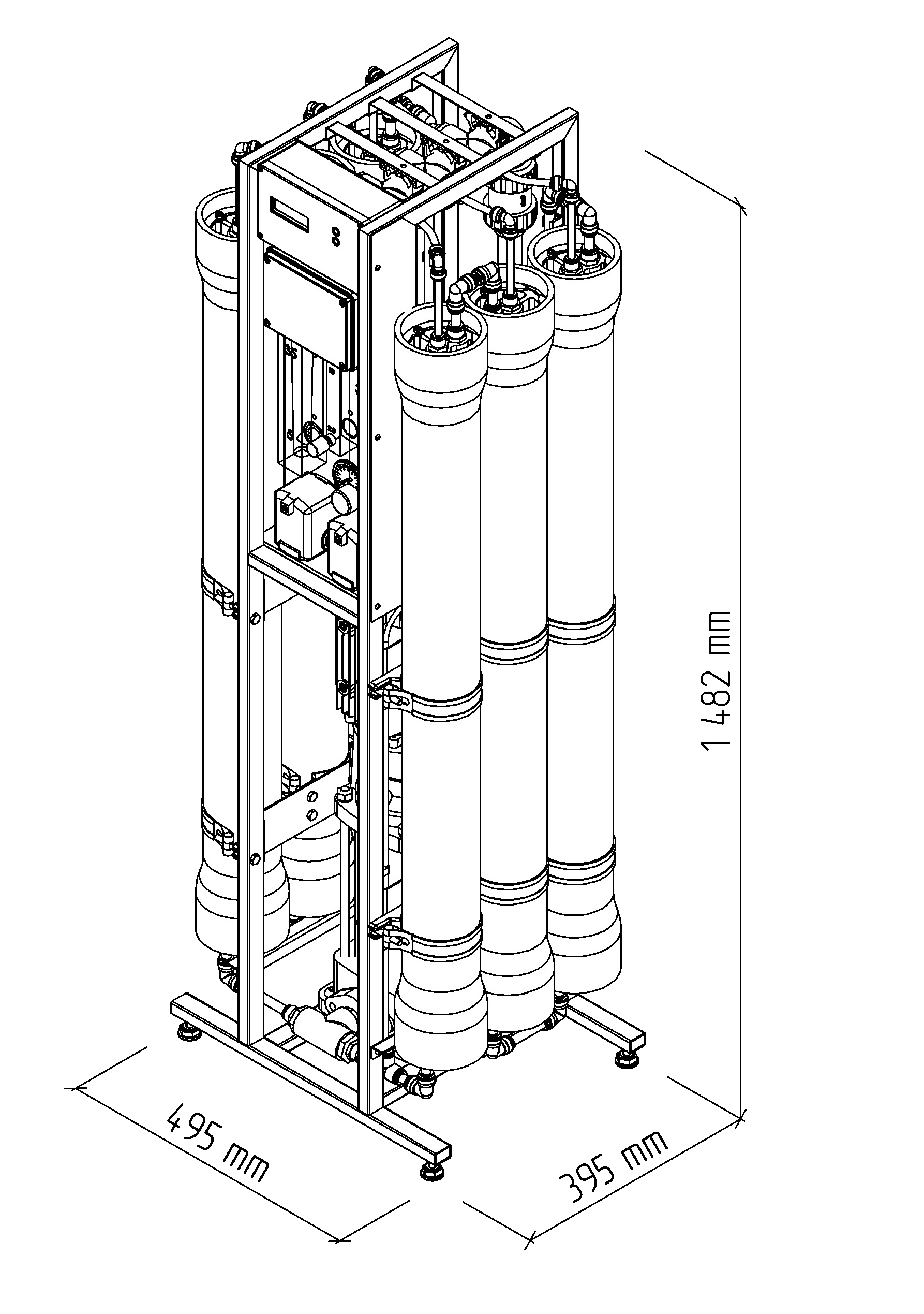 MO30000 4" RO system