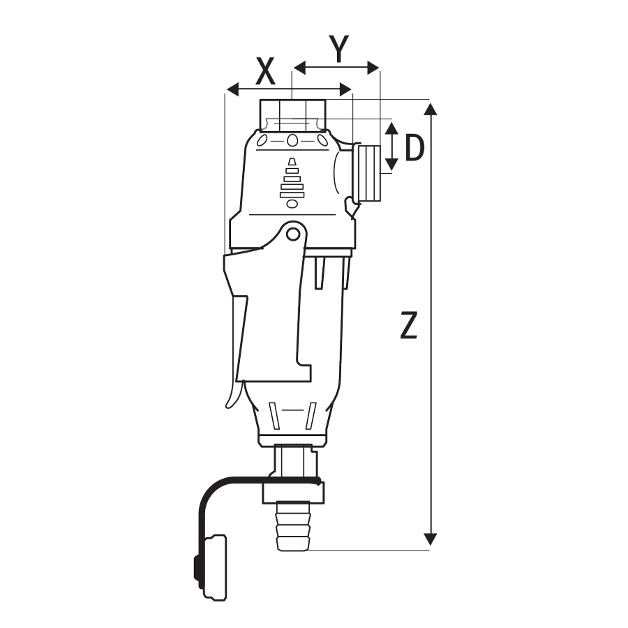 DIMA PRO PA filter with brass insert ¾" – 800 micron