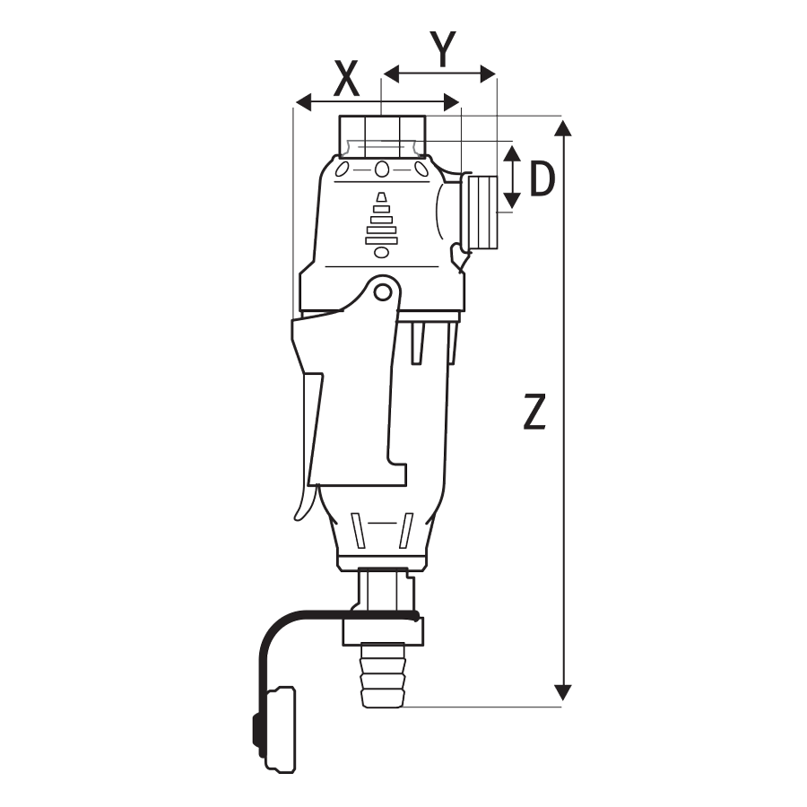 DIMA BRASS filter with brass insert ¾" – 800 micron