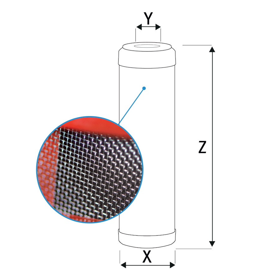 Inox washable cartridge HW