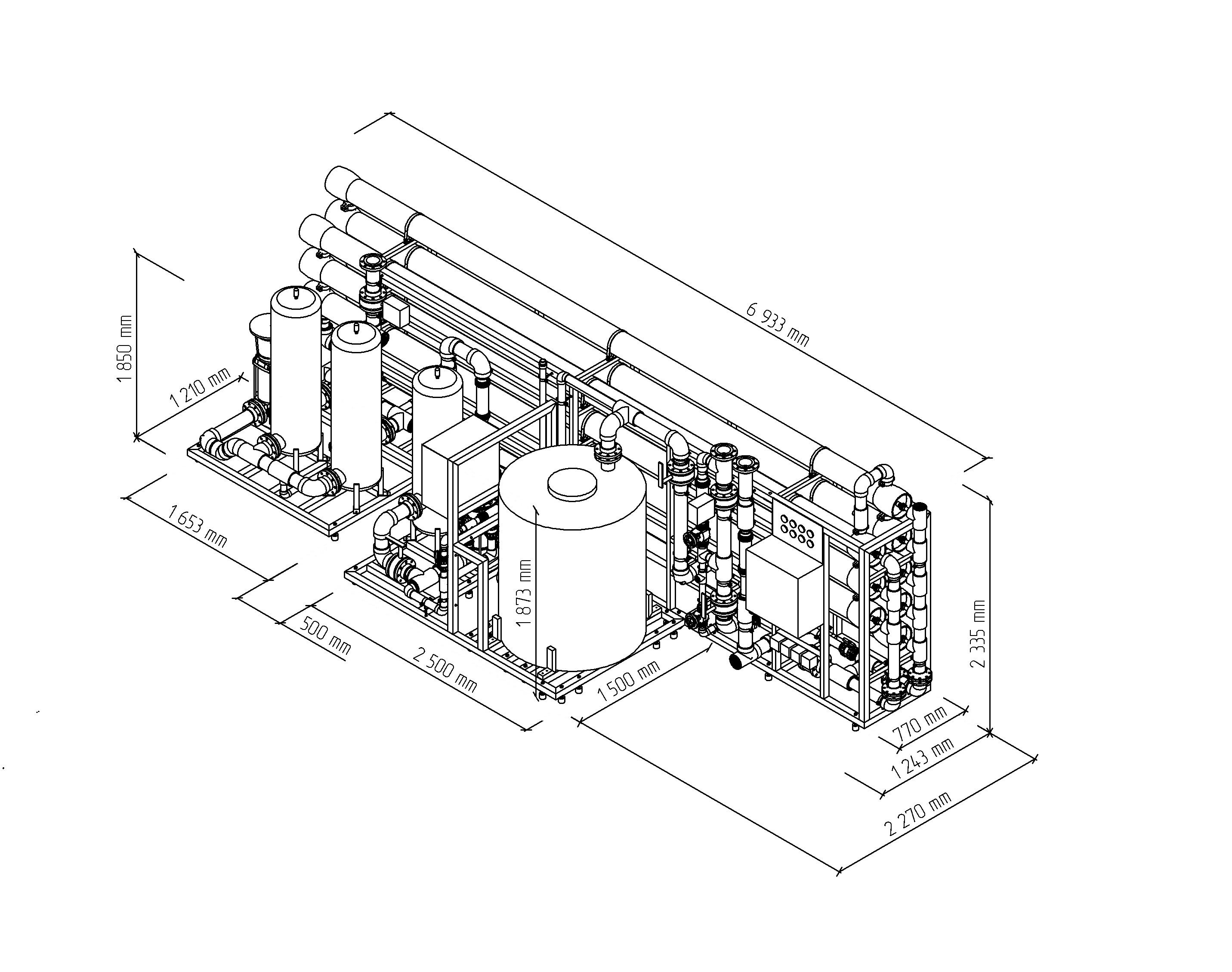  Professional MO48 8" reverse osmosis system