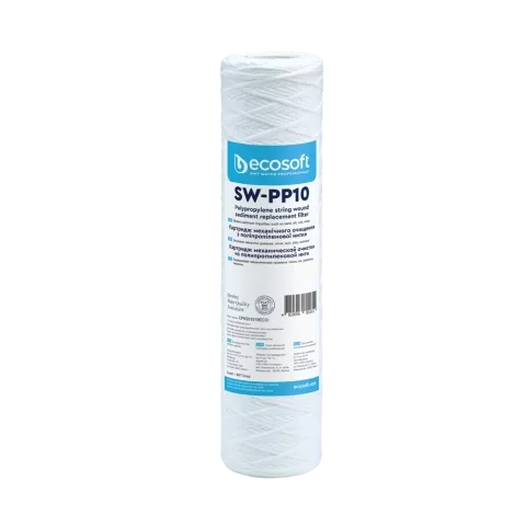 PP string wound sediment filter 2.5″×10″ 10 micron