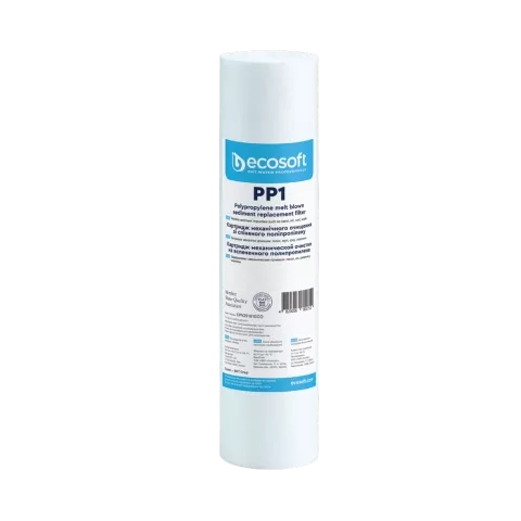 PP melt blown sediment filter 2.5″×10″ 1 micron