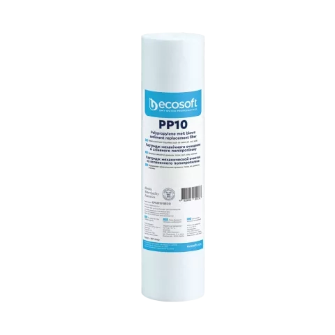 PP melt blown sediment filter 2.5″×10″ 10 micron