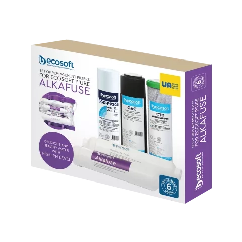 P'URE Alkafuse set of 5 replacement filters PP5-GAC-CTOAG-ALKAFUSE- POSTMIN