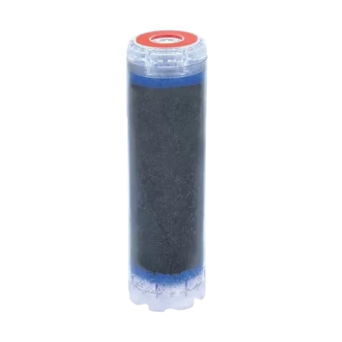 Transparent cartridge with granular activated carbon 9" ¾